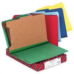 Smead Manufacturing Co. Six Section Pressboard Classification Folders, Legal, Assorted Colors, 10/Box