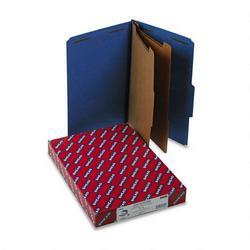 Smead Manufacturing Co. Six Section Pressboard Classification Folders, Letter, Dark Blue, 10/Box (SMD19035)