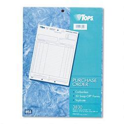 Tops Business Forms Snap Off® Carbonless Purchase Order Triplicate Sets, 8 1/2x11, 50 Sets/Pack