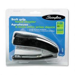 Swingline/Acco Brands Inc. Soft Grip Hand Stapler Half Strip, For up to 20 Sheets, Black