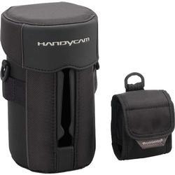 SONY CAMCORDER/DIG CAM ACCESORIES Sony Soft Case for Camcorder - Polyester, Leather - Black