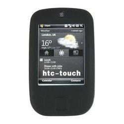 IGM Sprint HTC Touch Verizon XV6900 Black Silicone Skin Case + Screen Protector