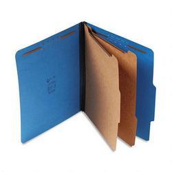 S And J Paper/Gussco Manufacturing Standard Classification Folder, 6 Section, 2 1/4 Exp, Letter, 15/BX, Cobalt Blue