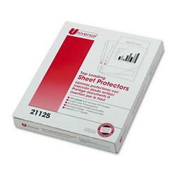 Universal Office Products Top Load Clear Poly, Standard Gauge Archival Quality Sheet Protectors, 100/Bx
