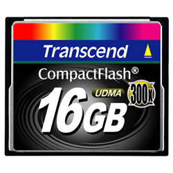 Transcend 16GB CompactFlash Card (300x)