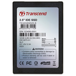 TRANSCEND INFORMATION Transcend 2.5 Solid State Disk (SSD) 32GB IDE SLC with Build-In ECC