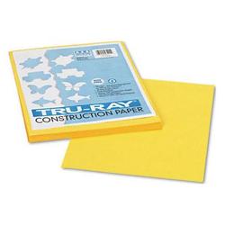 Riverside Paper Tru-Ray Construction Paper, 9 x 12 Sheets, Yellow