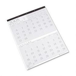 House Of Doolittle Two Months Per Page Wall Calendar, 3 Hole Punched, 20 x 26, Brown Binding