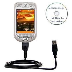 Bastens USB Sync Charge Cable for HTC Harrier with Help CD