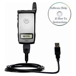 Bastens USB Sync Charge Cable for Motorola i830 with Help CD