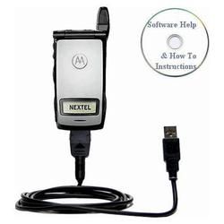 Bastens USB Sync Charge Cable for Nextel i830 with Help CD