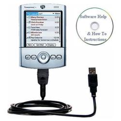 Bastens USB Sync Charge Cable for PalmOne palm Tungsten T2 with Help CD