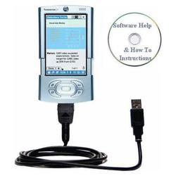 Bastens USB Sync Charge Cable for PalmOne palm Tungsten T3 with Help CD