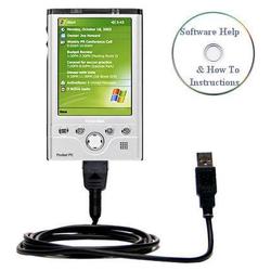 Bastens USB Sync Charge Cable for Toshiba E750 with Help CD