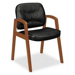 basyx VL800 Series Guest Chair with Wood Arms (BSXVL803HST11)