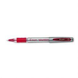 Pilot Corp. Of America Vball Grip Liquid Ink Roller Ball Pen, Fine Point, Red Ink