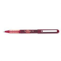 Pilot Corp. Of America Vball Liquid Ink Roller Ball Pen, Fine Point, Red Ink
