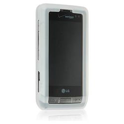 IGM Verizon LG VX9700 Dare Clear Silicone Skin Case Cover+LCD Screen Guard Protector