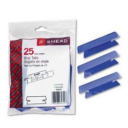 Smead Manufacturing Co. Vinyl Tabs & Inserts for Hanging File Folders, 1/3 Cut, Lavender/White, 25/Pack