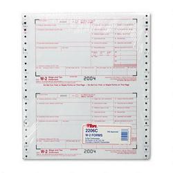 Tops Business Forms W 2 Tax Forms for Dot Matrix Printers/Typewriters, 6 Part, 24 Sets/Pack
