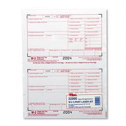 Tops Business Forms W 2 Tax Forms for Laser Printers, 4 Part, 50 Sets per Pack