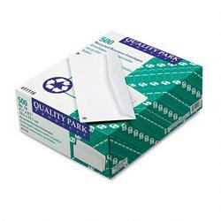 Quality Park White Business Envelopes, 30% Recycled, #10, 4 1/8 x 9 1/2, 500/Box