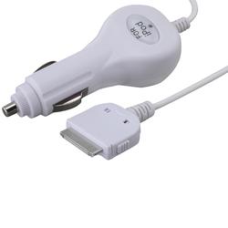 Eforcity White Car Charger w/ Blue LED Light for Apple iPod / iPhone 1st Gen (NOT for iPhone 3G) by Eforcity