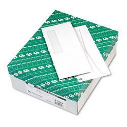 Quality Park White Left Window Envelopes, Contemporary Seam, #10, Recycled, 500/Box