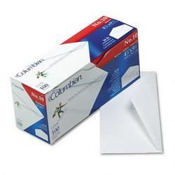 Westvaco White Wove Business Envelopes, Gummed Flap, #10, 4 1/8 x 9 1/2, 100/Box