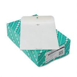 Quality Park White Wove Clasp Envelopes, 28 lb., 9 x 12, 100/Box