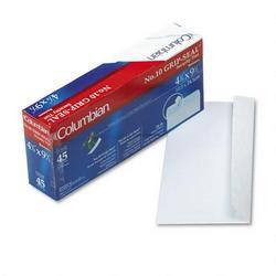 Westvaco White Wove Grip Seal® Business Envelopes, #10, Inside Tint, 45/Box