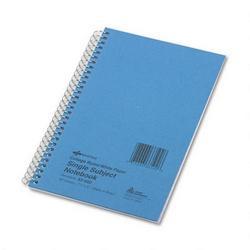 Rediform Office Products Wirebound 1 Subject Blue Kraft Notebook, College Rule, 7 3/4 x 5, 80 Sheets