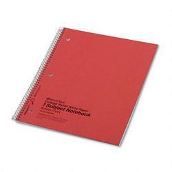 Rediform Office Products Wirebound 1 Subject Notebook, College/Margin Rule, 11 x 8 1/2, 80 Sheets
