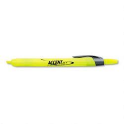 Faber Castell/Sanford Ink Company Yellow Retractable Accentre Highlighter