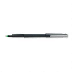 Faber Castell/Sanford Ink Company uni ball® Roller Ball Pen, Micro Point, 0.5mm, Black Matte Barrel, Green Ink