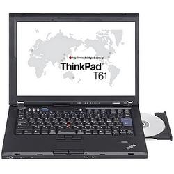 LENOVO Lenovo ThinkPad T61 Notebook - Intel Core 2 Duo T7300 2GHz - 14.1 WXGA - 1GB DDR2 SDRAM - 80GB HDD - Combo Drive (CD-RW/DVD-ROM) - Gigabit Ethernet, Wi-Fi - Wi (766112U)