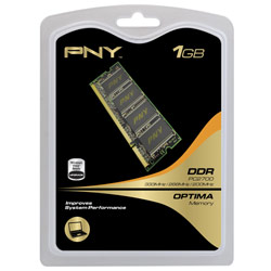 PNY MEMORY PNY 1GB PC2700 333MHz 200-pin SO-DIMM DDR Notebook Memory