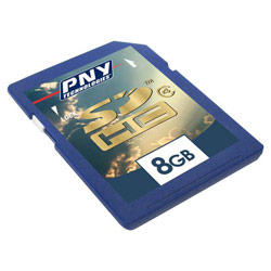 PNY Technologies PNY 8GB Secure Digital High Capacity (SDHC) Card - Class 4 - 8 GB
