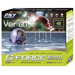 PNY VIDEO GRAPHICS PNY GeForce 6200 256MB DDR AGP 8x Video Card ( VGA DVI S-Video HDTV )