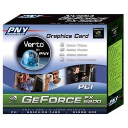 PNY VIDEO GRAPHICS PNY Verto GeForce FX5200 256MB DDR PCI Video Card ( S- Video Dual VGA )