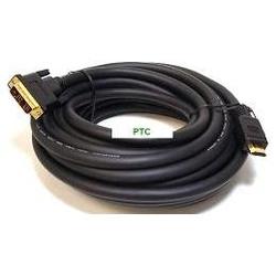 PTC 35ft Deluxe Gold Series 22awg HDMI to DVI Cable