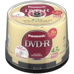Panasonic 8x DVD-R Media - 4.7GB - 50 Pack