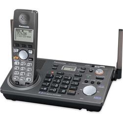 PANASONIC - CE Panasonic KX-TG6700B 5.8 GHz 2-Line FHSS GigaRange Expandable Digital Cordless Phone with Answering System & Call Waiting Caller ID