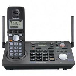 Panasonic KX-TG6702B Cordless Telephone - 2 x Phone Line(s) - Sub-mini phone Headset - Black