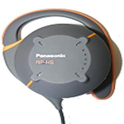 Panasonic SHOCKWAVE RP-HS22-D Sweat-Proof Clip-on Earphone - - Black, Orange