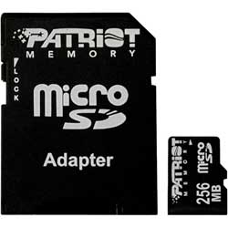 Patriot Memory 256MB microSD Card - 256 MB