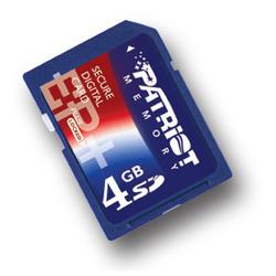 Patriot Memory 4GB Secure Digital Card - 133X - 4 GB