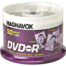 Magnavox Philips 16x DVD-R Media - 4.7GB - 50 Pack
