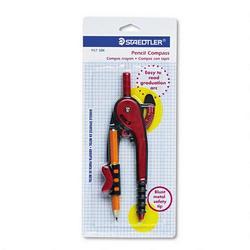 J.S. Staedtler, Inc. Plastic Safety Blunt Tip Student Compass for Circles to 12 Dia., 3-1/2 Pencil (STD957SBK)