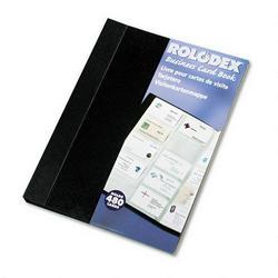 Eldon Office Products Poly Business Card Book, 480-Card Capacity, 24-Pages, 11 x 8-1/2, Black (ROL67482)